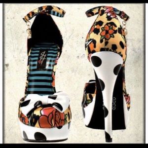 Iron Fist Leopard Polka Dot Punk 90s Womens